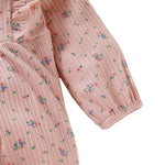 Infant Flare Long Sleeve Jumpsuit Outfits Children Romper Baby Girl Clothes Autumn Casual Floral Print Romper