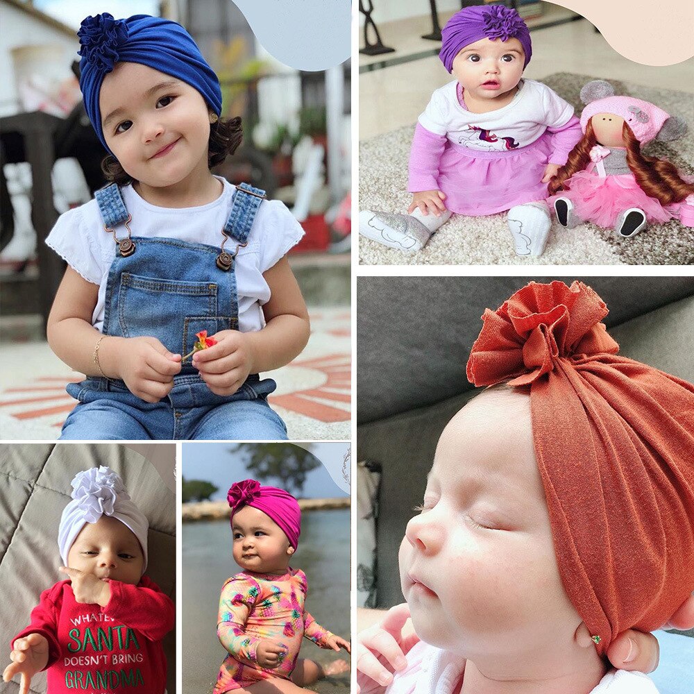 Toddler Kids Baby Headband Girl Headbands  Cotton Knot Bow Turban Headband  Stretchy Baby Hair Accessories Headwear