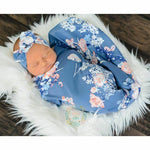 PUDCOCO Newest Soft Infant Swaddle Muslin Blanket Newborn Baby Boys Girls Floral Wrap Swaddling Blanket Set 2PCS Outfits