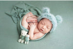 3pcs/set  Newborn Photography Props Blanket  Hat Baby Photography  Wrap Props Bear Doll  Baby Photo Shoot Accessories