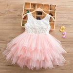 Summer Dresses For Girl 2019 Girls Clothing White Beading Princess Party Dress Elegant Ceremony 4 5 6 Years Teenage Girl Costume