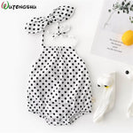 Summer Baby Girl Bodysuit Princess Newborn Baby Clothes For 0-2Y Girls Sleeveless Jumpsuit Kids Baby Outfits Headband