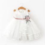 Summer Dresses For Girl 2019 Girls Clothing White Beading Princess Party Dress Elegant Ceremony 4 5 6 Years Teenage Girl Costume