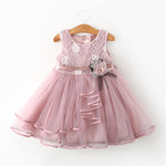 Summer Dresses For Girl 2019 Girls Clothing White Beading Princess Party Dress Elegant Ceremony 4 5 6 Years Teenage Girl Costume