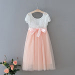 Wholesale Summer New Baby Girl Princess Dress Eyelash Lace Straight Tulle Dress For Wedding Party Baby Girl Clothes E13844