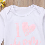 Pudcoco Girl Set 0-24M 3pcs Baby Girls Romper+Long Pants+Headband Cute Outfits Toddler Kid Clothing Set