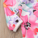 Pudcoco Girl Jumpsuits 0-24M US Flower Newborn Baby Girl Zipper Cotton Romper Jumpsuit Autumn Outfits Clothes