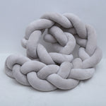 Nordic Style Plush Stuffer Long Knotted Braid Pillow Baby Crib Bumper Cushion Set Baby Room Decoration Gift Plush Knot Pillow