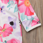 Pudcoco Girl Jumpsuits 0-24M US Flower Newborn Baby Girl Zipper Cotton Romper Jumpsuit Autumn Outfits Clothes