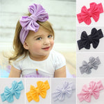 Newborn Infant Baby Girl Bow-not Headband Toddler Cotton Solid 6 Styles Cute Hair Band Accessories Headwear Head Wrap Pudcoco