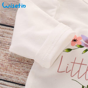 Newborn Baby Girl Romper Long Sleeve Baby Rompers Winter Baby Girls Clothes Toddler Girl Romper Infant Jumpsuit 3Pcs Set P30