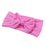 Soft  Baby Bows Turban Knotted Bow Baby Headband Nylon Head Wraps Infant Hair Accessories 27 Colors for Baby Girls  JFNY069