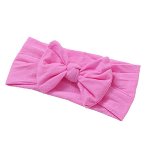Soft  Baby Bows Turban Knotted Bow Baby Headband Nylon Head Wraps Infant Hair Accessories 27 Colors for Baby Girls  JFNY069