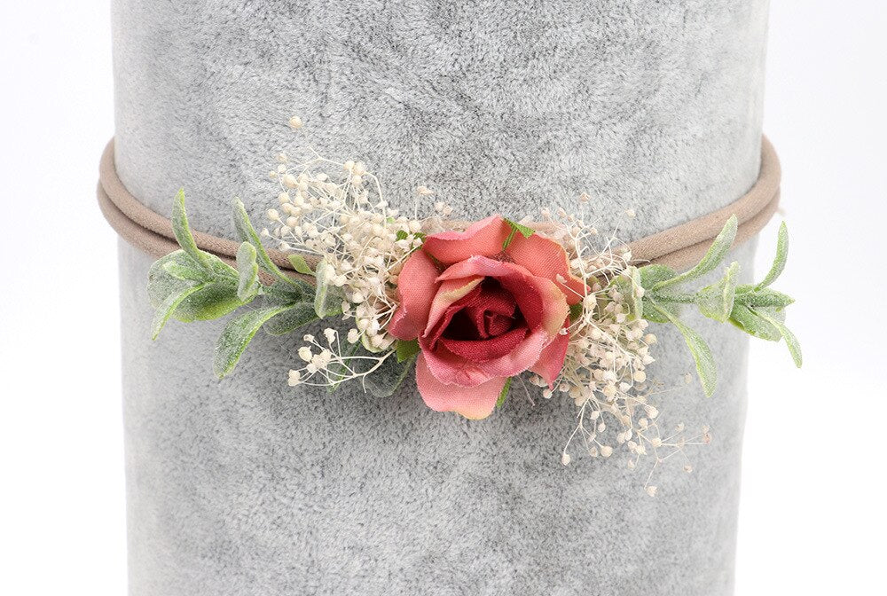 Newborn Nylon Flower Headbands Infant Seaside Headwear Baby Tieback Bunny Headband Girls Flower Crown Eater Bunny Bebes Turban