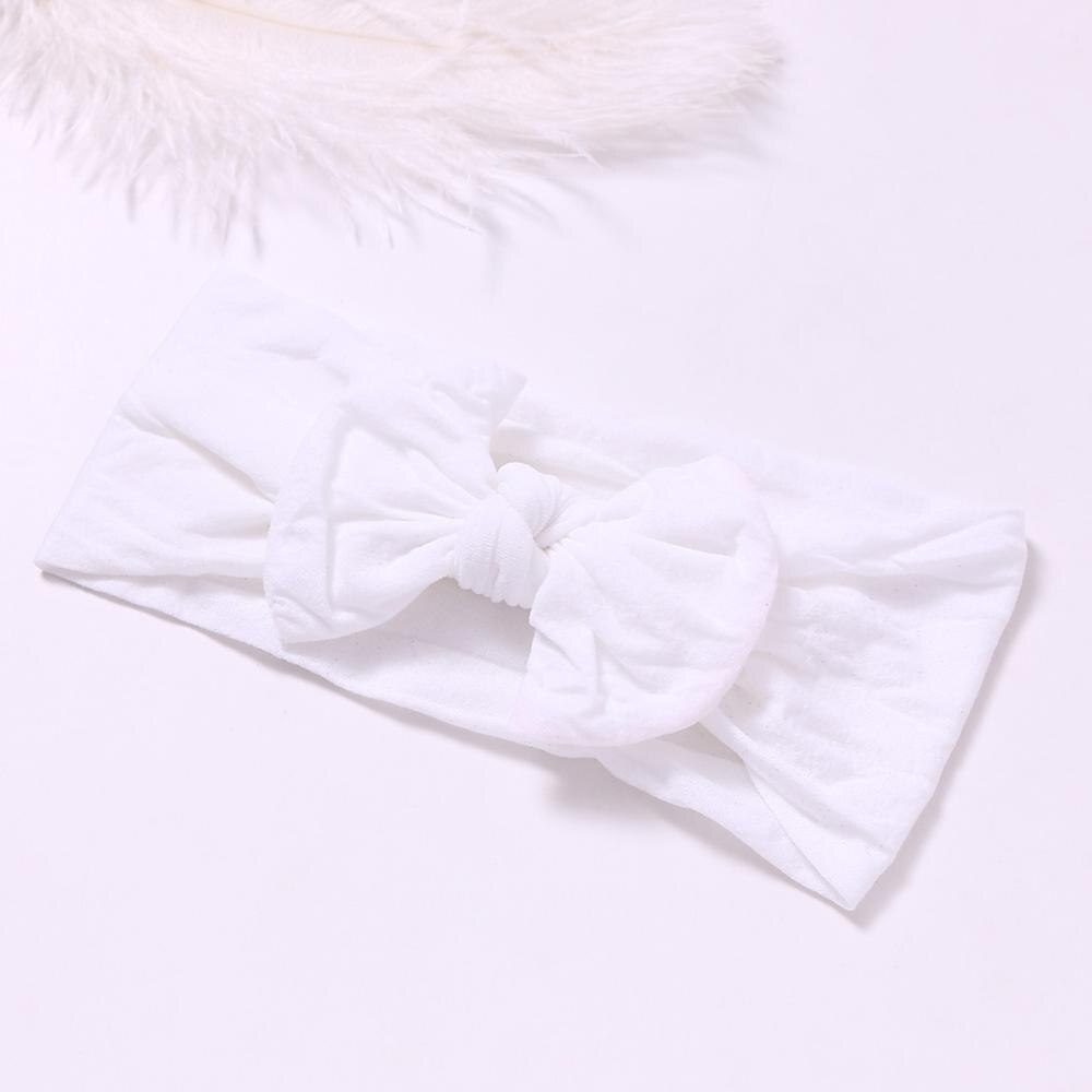 Soft  Baby Bows Turban Knotted Bow Baby Headband Nylon Head Wraps Infant Hair Accessories 27 Colors for Baby Girls  JFNY069