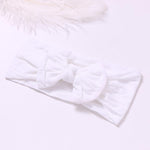 Soft  Baby Bows Turban Knotted Bow Baby Headband Nylon Head Wraps Infant Hair Accessories 27 Colors for Baby Girls  JFNY069