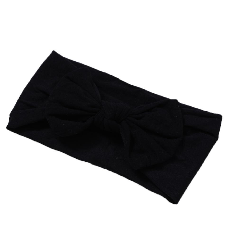 Soft  Baby Bows Turban Knotted Bow Baby Headband Nylon Head Wraps Infant Hair Accessories 27 Colors for Baby Girls  JFNY069