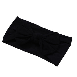 Soft  Baby Bows Turban Knotted Bow Baby Headband Nylon Head Wraps Infant Hair Accessories 27 Colors for Baby Girls  JFNY069