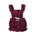 Newborn Solid One Pieces Clothes Summer Outfits 2019 Baby Girl Lace Backless Romper Jumpsuit Outfits Baby girl Bebe Clothes