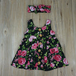 Pudcoco Girls Dress Summer 2019 Brand Kids Red Cotton Dresses for Girls Costumes with Button Princess Dress Matched Headband