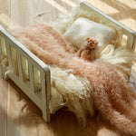 Posing Wood Bed For Newborn Photography Props Photo Flokati Shoot Studio Accessories Baby Fotografia Photoshoot Wool Baskets