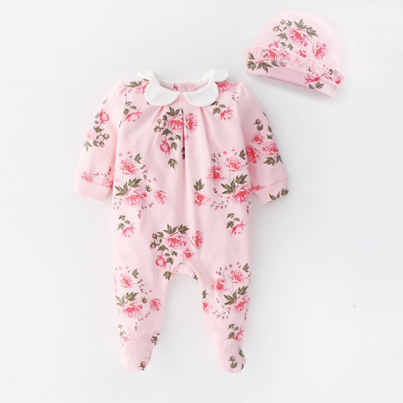 Long Sleeve Rosie Footed Sleeper & Hat