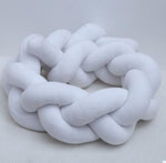 Nordic Style Plush Stuffer Long Knotted Braid Pillow Baby Crib Bumper Cushion Set Baby Room Decoration Gift Plush Knot Pillow
