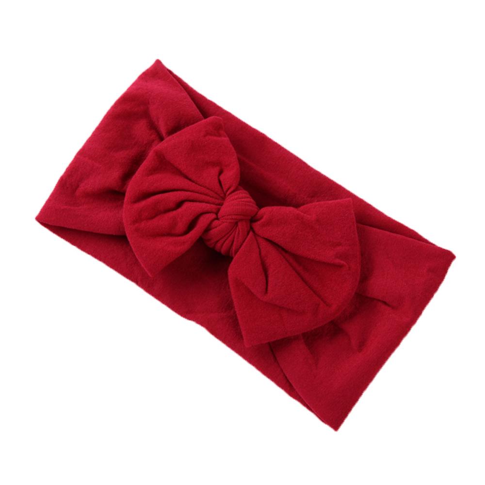 Soft  Baby Bows Turban Knotted Bow Baby Headband Nylon Head Wraps Infant Hair Accessories 27 Colors for Baby Girls  JFNY069