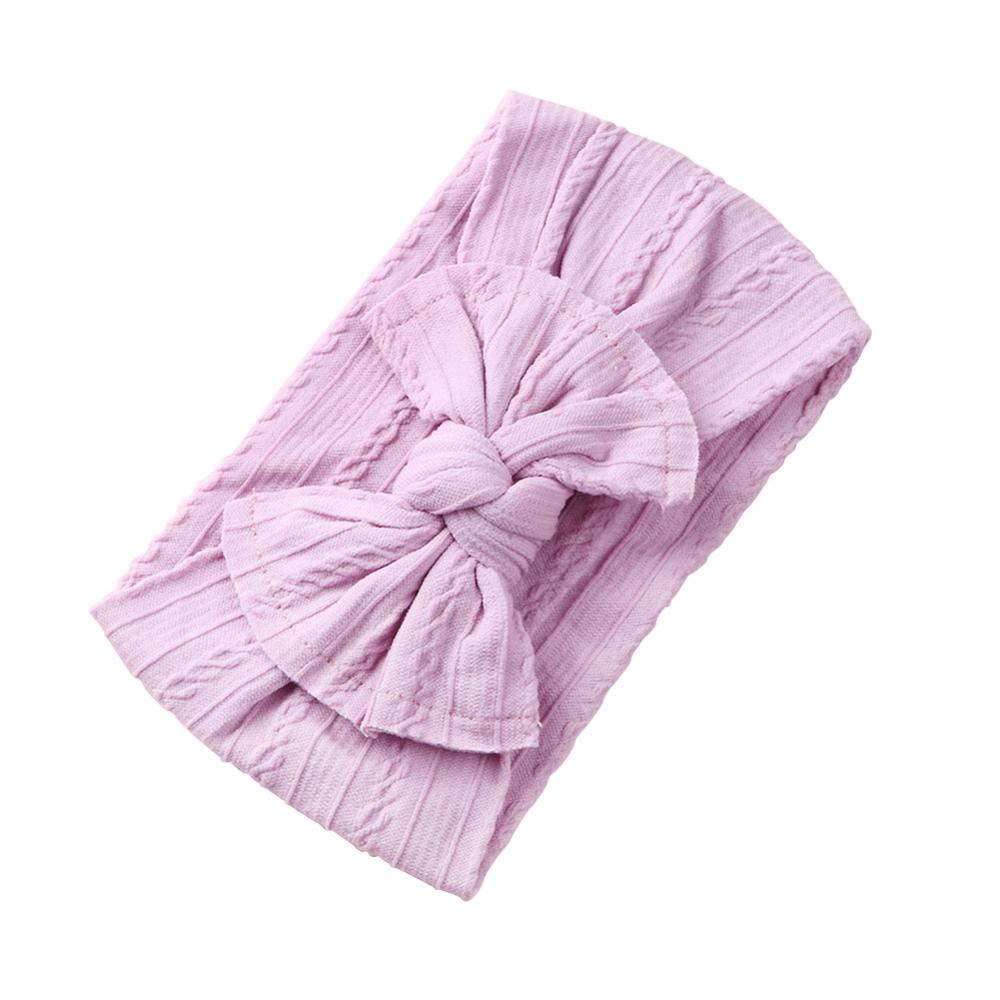 Wide Baby Nylon Newborn Headband Knotted Bow Hair Band Braid Bows Baby Hair Accessories for Infants 27 Colors JFNY099
