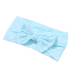 Soft  Baby Bows Turban Knotted Bow Baby Headband Nylon Head Wraps Infant Hair Accessories 27 Colors for Baby Girls  JFNY069