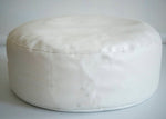 Newborn BeanBag Ottoman Round Pillow 33x10inch White Newborn Photography Posing Pillow Infant Bean Bag Positioner poser