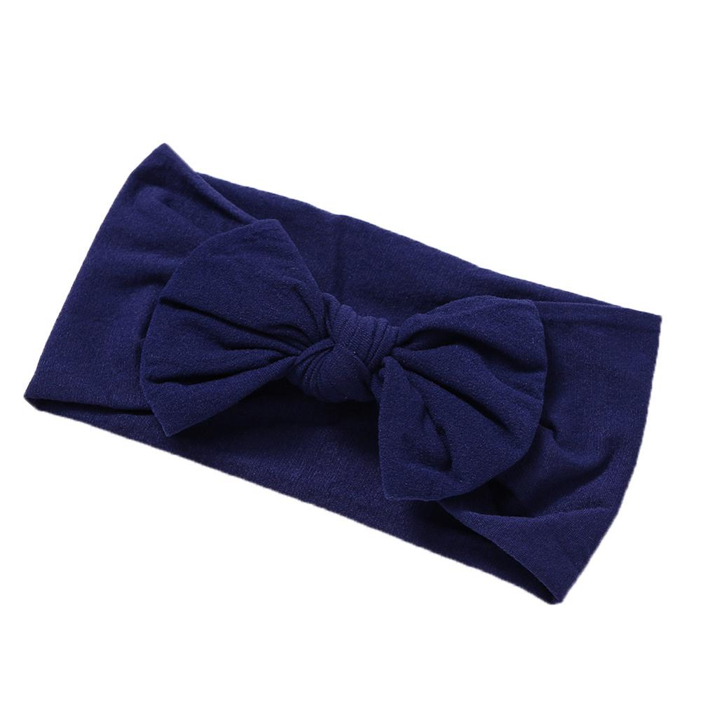 Soft  Baby Bows Turban Knotted Bow Baby Headband Nylon Head Wraps Infant Hair Accessories 27 Colors for Baby Girls  JFNY069