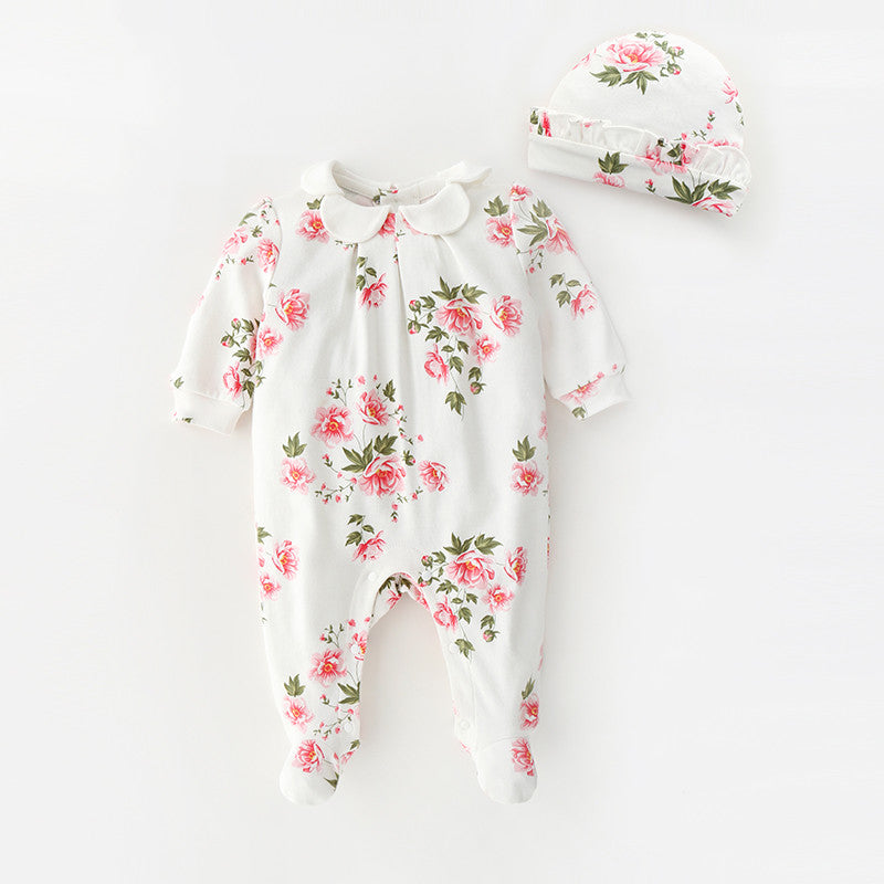 Long Sleeve Rosie Footed Sleeper & Hat