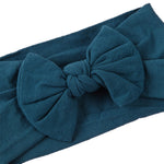 Soft  Baby Bows Turban Knotted Bow Baby Headband Nylon Head Wraps Infant Hair Accessories 27 Colors for Baby Girls  JFNY069