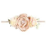 Boutique Floral and Pearls Embellished Headband