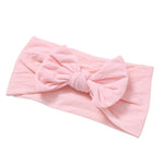 Soft  Baby Bows Turban Knotted Bow Baby Headband Nylon Head Wraps Infant Hair Accessories 27 Colors for Baby Girls  JFNY069
