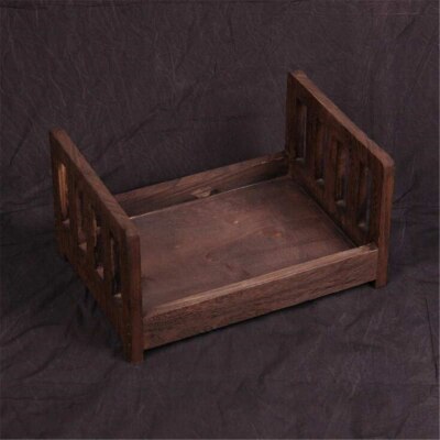 Posing Wood Bed For Newborn Photography Props Photo Flokati Shoot Studio Accessories Baby Fotografia Photoshoot Wool Baskets