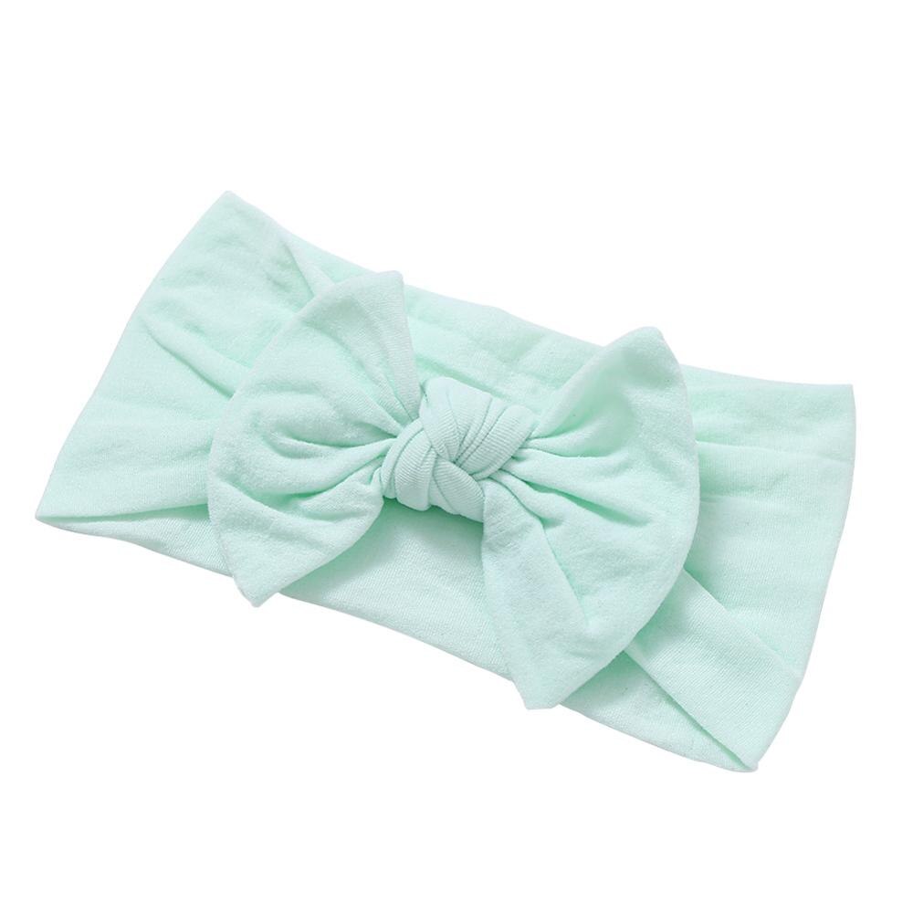 Soft  Baby Bows Turban Knotted Bow Baby Headband Nylon Head Wraps Infant Hair Accessories 27 Colors for Baby Girls  JFNY069