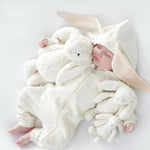 0-24M Newborn Baby Boy Girl Bunny Rompers Long Ear Hooded Jumpsuit Rabbit Playsuit Autumn Winter Baby Boy Girl Clothes Costumes