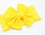 Newborn Infant Baby Girl Bow-not Headband Toddler Cotton Solid 6 Styles Cute Hair Band Accessories Headwear Head Wrap Pudcoco