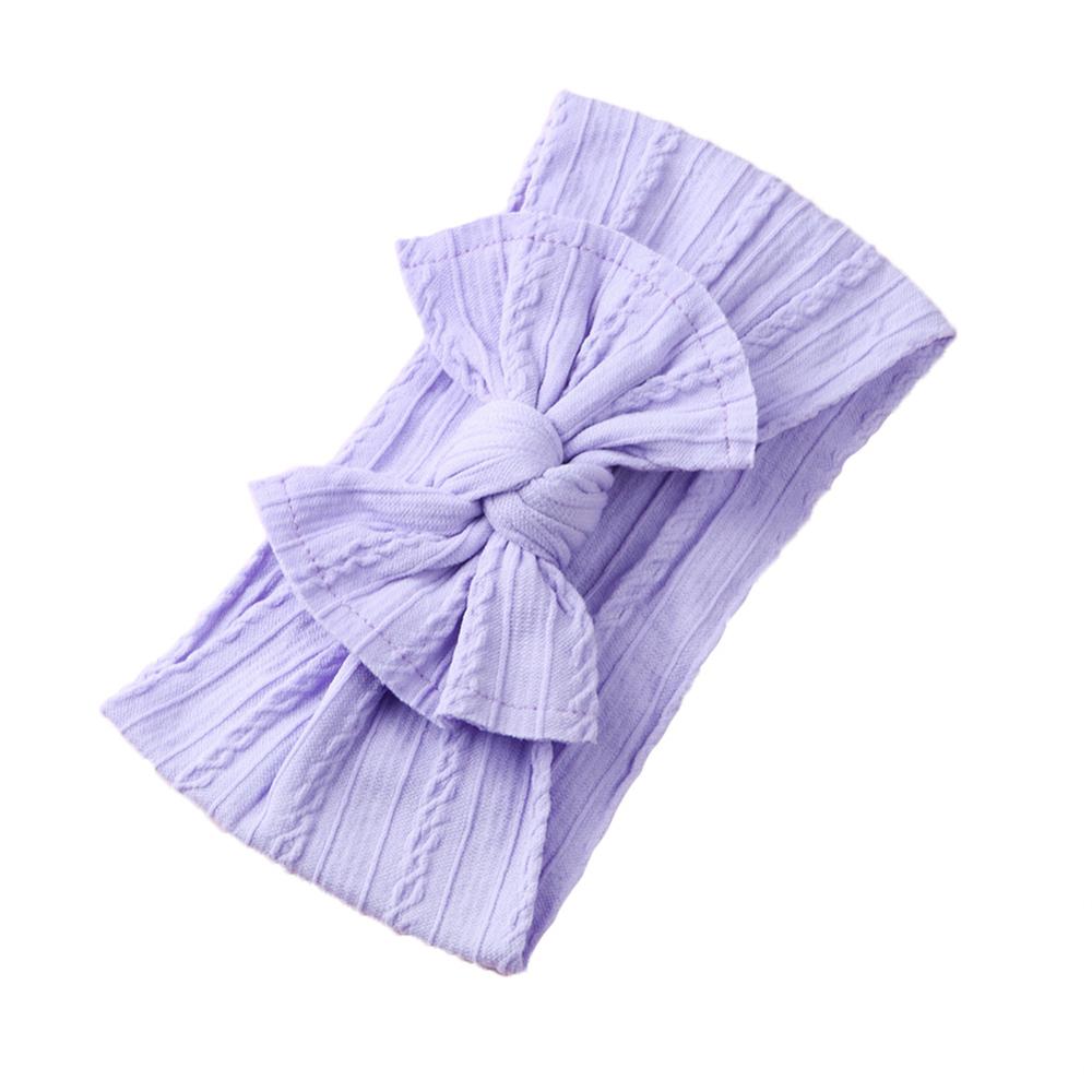 Wide Baby Nylon Newborn Headband Knotted Bow Hair Band Braid Bows Baby Hair Accessories for Infants 27 Colors JFNY099
