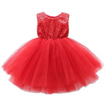 2019 Princess Girls Sequin Dresses Summer Baby girl Ball Gown Dress Kids Children Party dresses for girls Vestidos