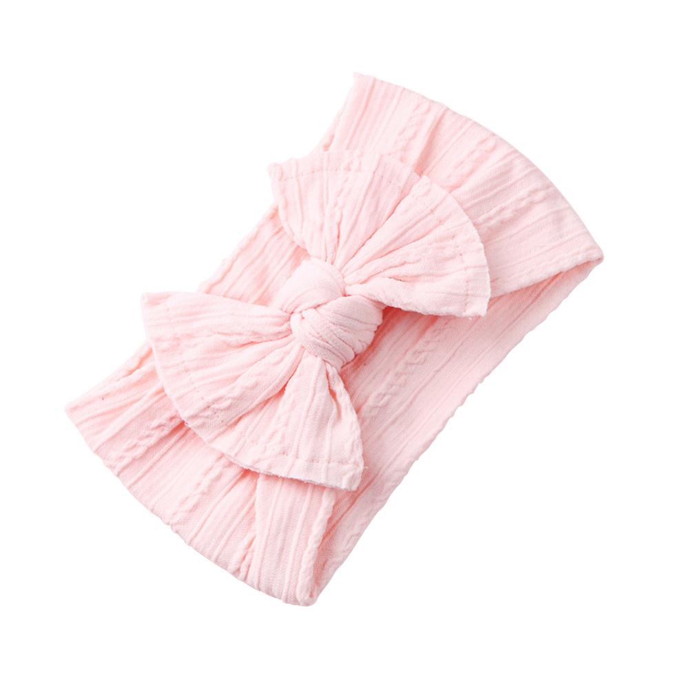 Wide Baby Nylon Newborn Headband Knotted Bow Hair Band Braid Bows Baby Hair Accessories for Infants 27 Colors JFNY099