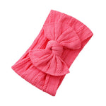 Wide Baby Nylon Newborn Headband Knotted Bow Hair Band Braid Bows Baby Hair Accessories for Infants 27 Colors JFNY099