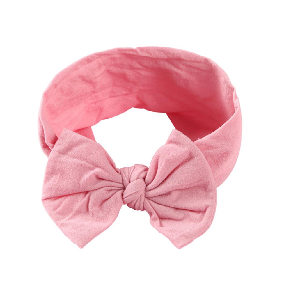 Soft  Baby Bows Turban Knotted Bow Baby Headband Nylon Head Wraps Infant Hair Accessories 27 Colors for Baby Girls  JFNY069