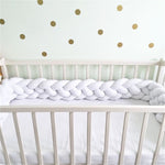 Nordic Style Plush Stuffer Long Knotted Braid Pillow Baby Crib Bumper Cushion Set Baby Room Decoration Gift Plush Knot Pillow