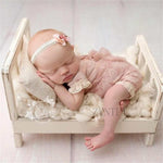 Posing Wood Bed For Newborn Photography Props Photo Flokati Shoot Studio Accessories Baby Fotografia Photoshoot Wool Baskets