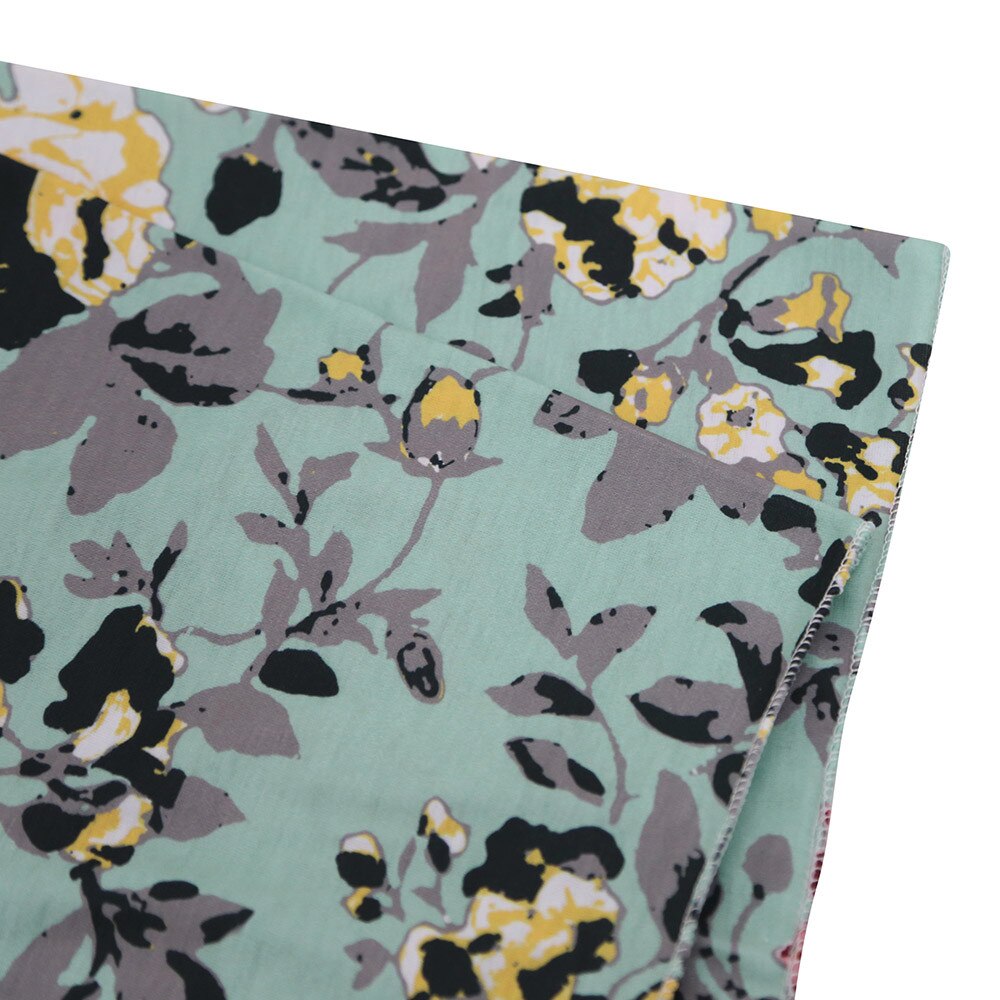 Newborn Baby Boy Girl Infant Floral Swaddle Wrap Headband Swaddling Blanket Muslin Floral Print Baby Sleeping Blanket