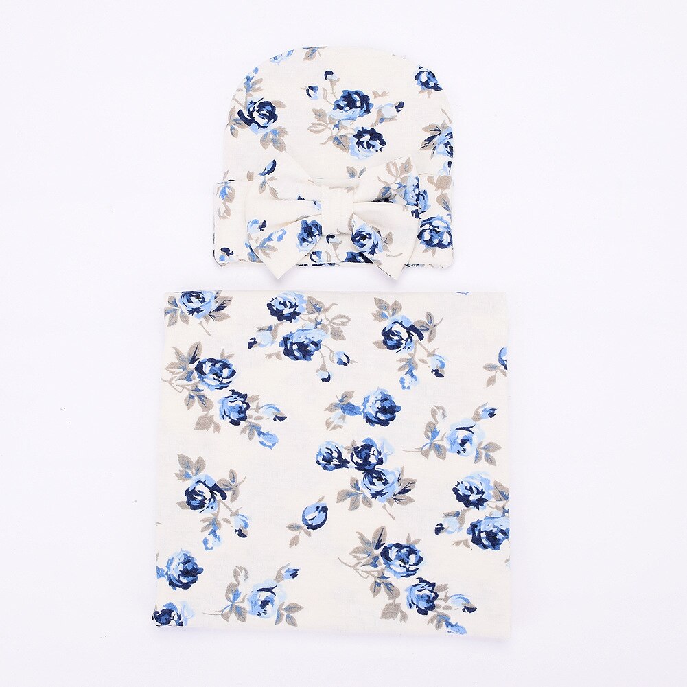 Personalized Bamboo Cotton Swaddling Set