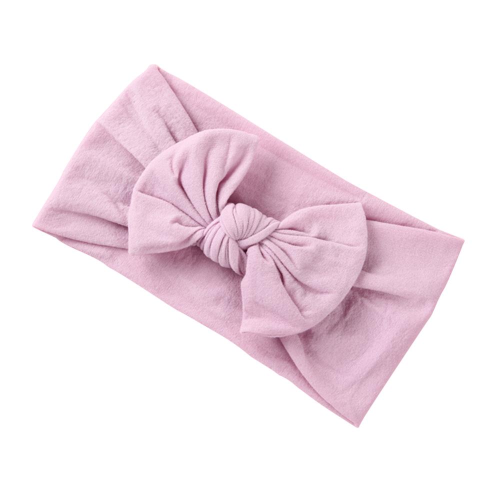 Soft  Baby Bows Turban Knotted Bow Baby Headband Nylon Head Wraps Infant Hair Accessories 27 Colors for Baby Girls  JFNY069